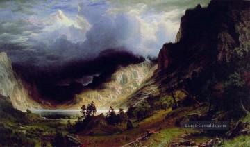  Sturm Galerie - Sturm in der Rocky Berge Albert Bier